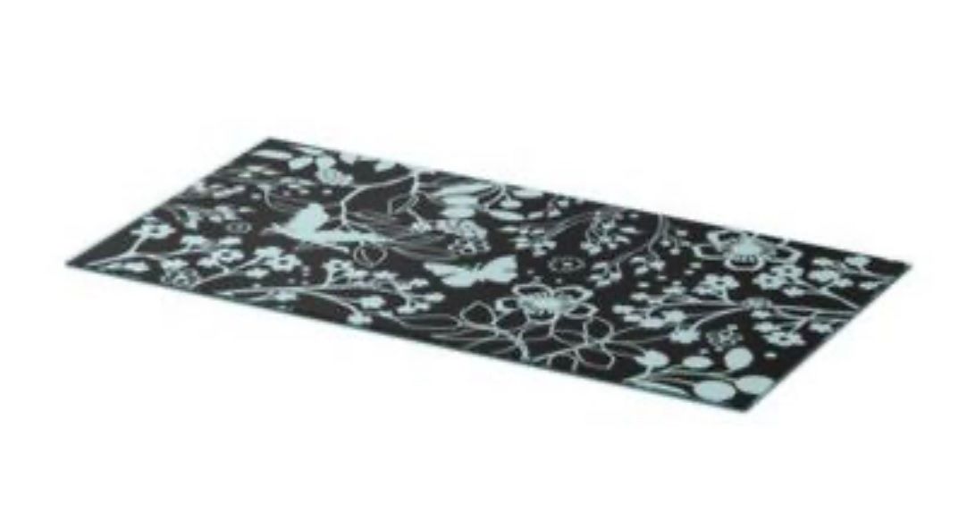 Tavoli: Glastisch mit Blumenmotiv – Nuovo (secondo la descrizione) da Arisdorf venduto da Fambo 1