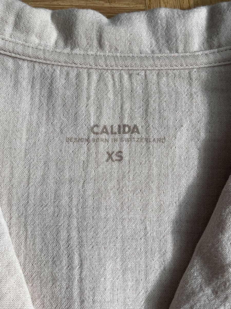 Chemisiers: Calida Hemd kurzarm beige Grösse XS Baumwolle – D'occasion à Zürich par Kleanthy 2