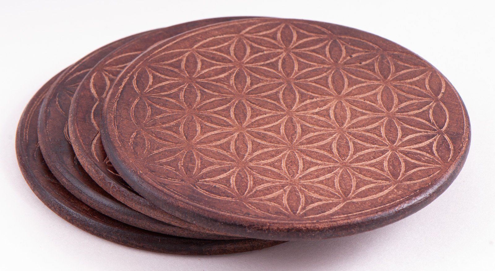 Candele: Gefässuntersetzer - Blume des Lebens gross – Nuovo e nell'imballaggio originale da Mauren venduto da Yeelen