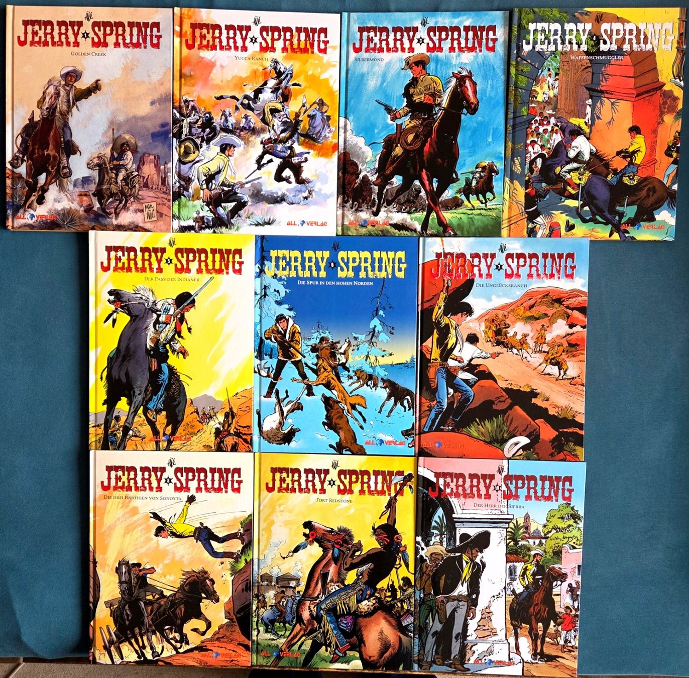 Fumetti: Jijé - Jerry Spring - Band 1-10 - Comic – Nuovo (secondo la descrizione) da Reinach BL venduto da solidsenders