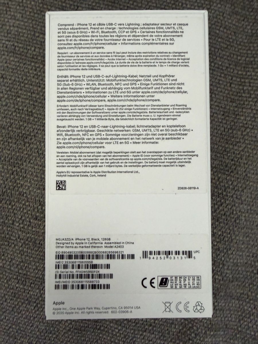 Apple Telefoni cellulari / Smartphones: iPhone 12 Schwarz 128GB neuwertig – Usato da Zug venduto da Kenny 1
