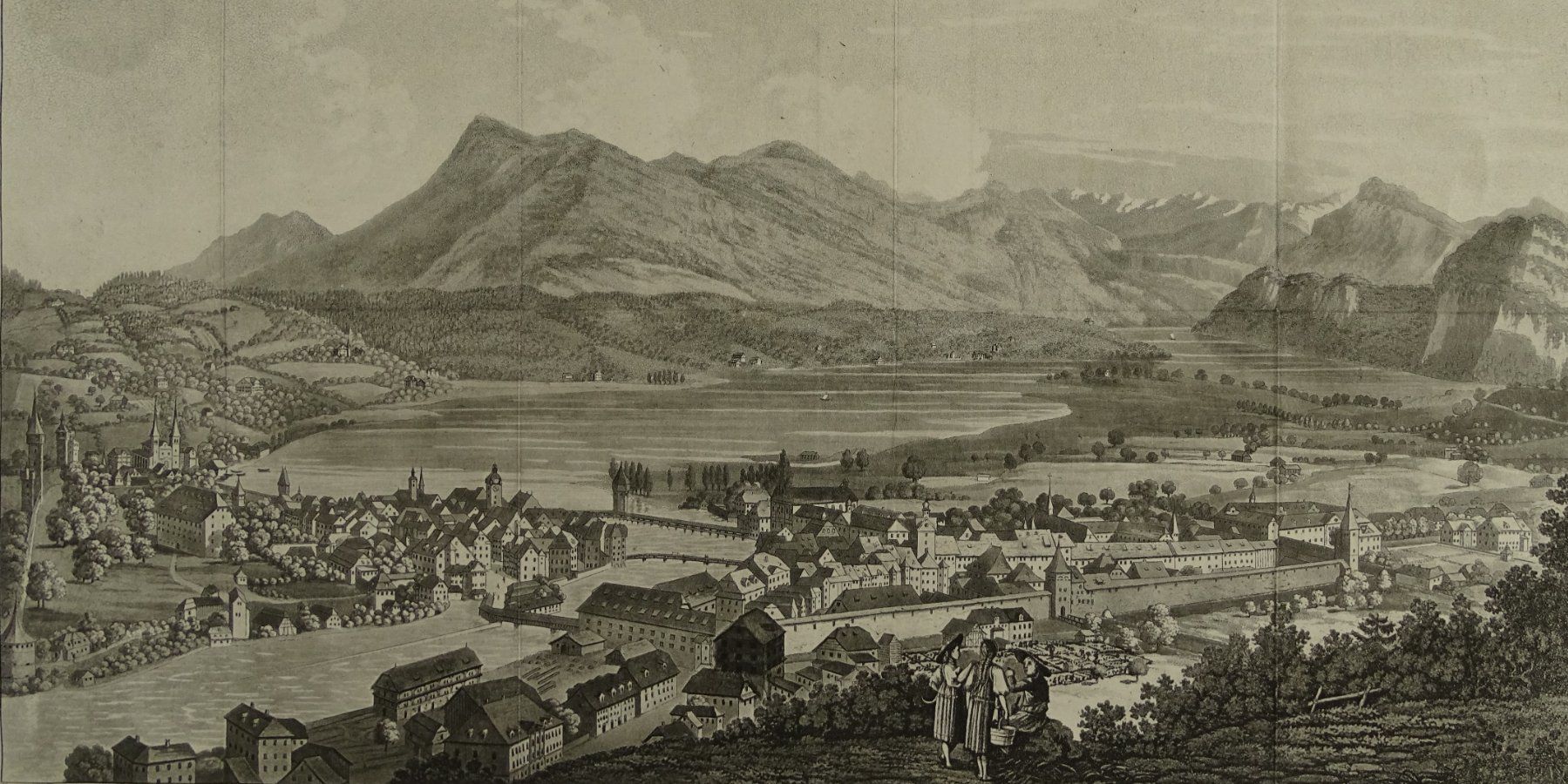 Stiche: LUZERN, AQUATINTA VON HEGI 1811 – Gebraucht aus Grüningen von Kartensammler 8