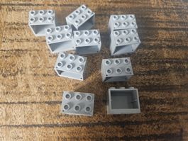 lego 4532b lot de 10 pièces  Light Bluish Gray Container,