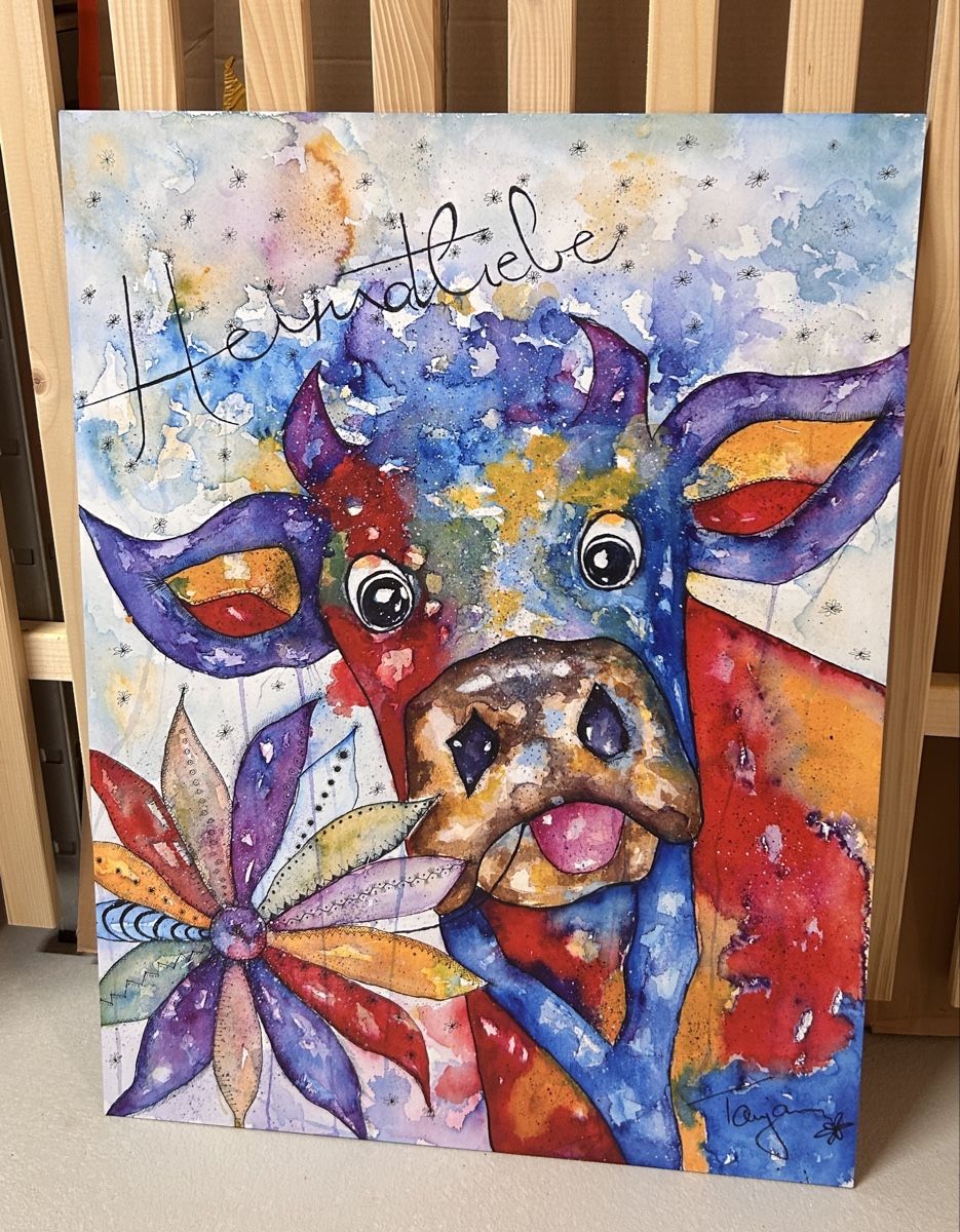 Poster & Bilder: Bilder, handgemalt 60x80cm Hochformat – Neu (gemäss Beschreibung) aus Niedergösgen von Ribam 1
