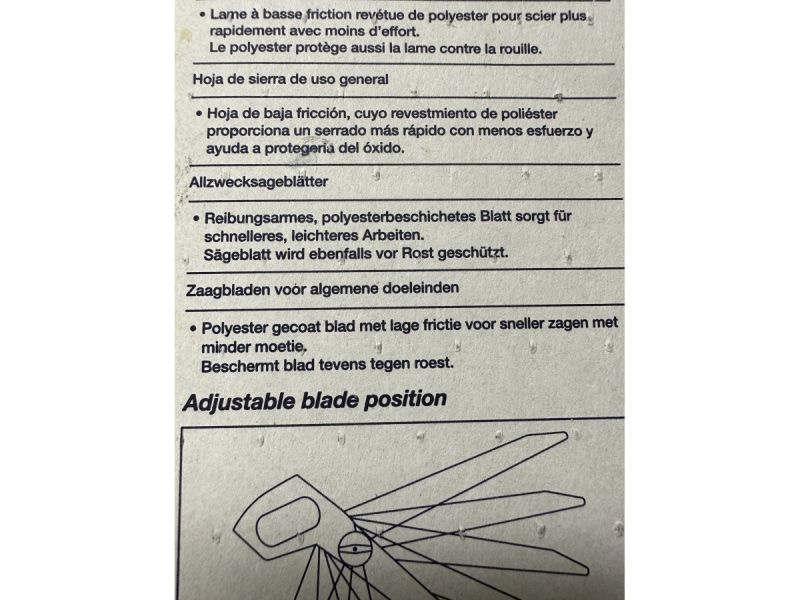 Seghe: %neues Ersatzsägeblatt – Nuovo e nell'imballaggio originale da Necker venduto da liq24 2