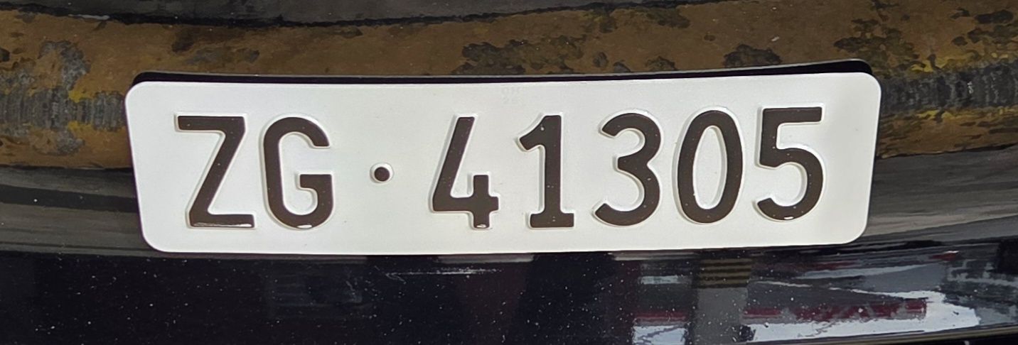 Insegne: Kontrollschild ZG•41305 – Usato da Luzern venduto da dav.tac 1