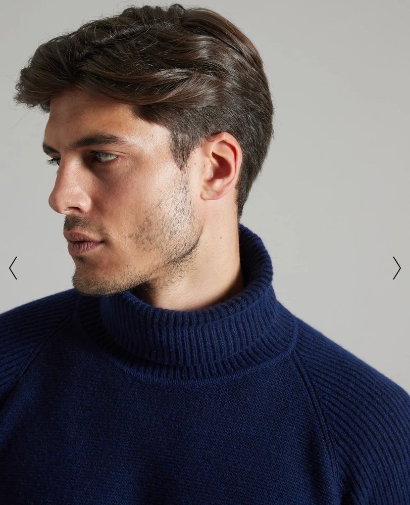 Pullover & Sweatshirts: Pull col roulé Lanificio Colombo bleu100% kid cachemire neuf – Neu und originalverpackt aus Réchy von santiwwrld_514 8