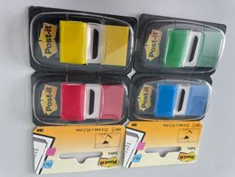 4x Post-it Index bunt, 4 x 100 blatt 25.4mm x 43.2mm