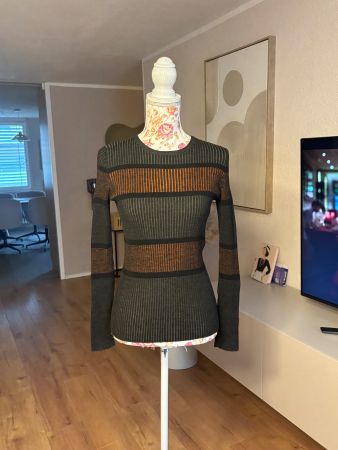 Akris Rippstick Pullover 100% Wolle