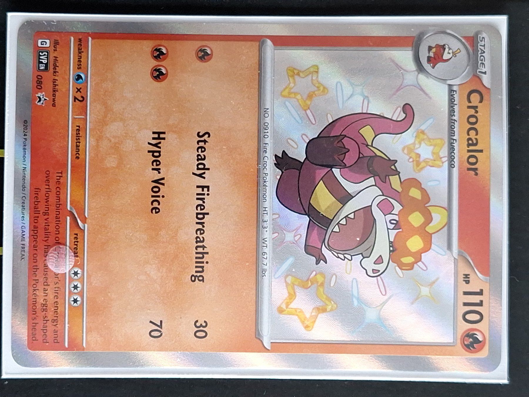 Pokémon Carte collezionabili: Shiny Crocalor - Promo – Usato da Altstätten SG venduto da GGsGameshop