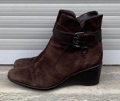 STONEFLY superbes bottines confort daim brun 100%cuir n.39