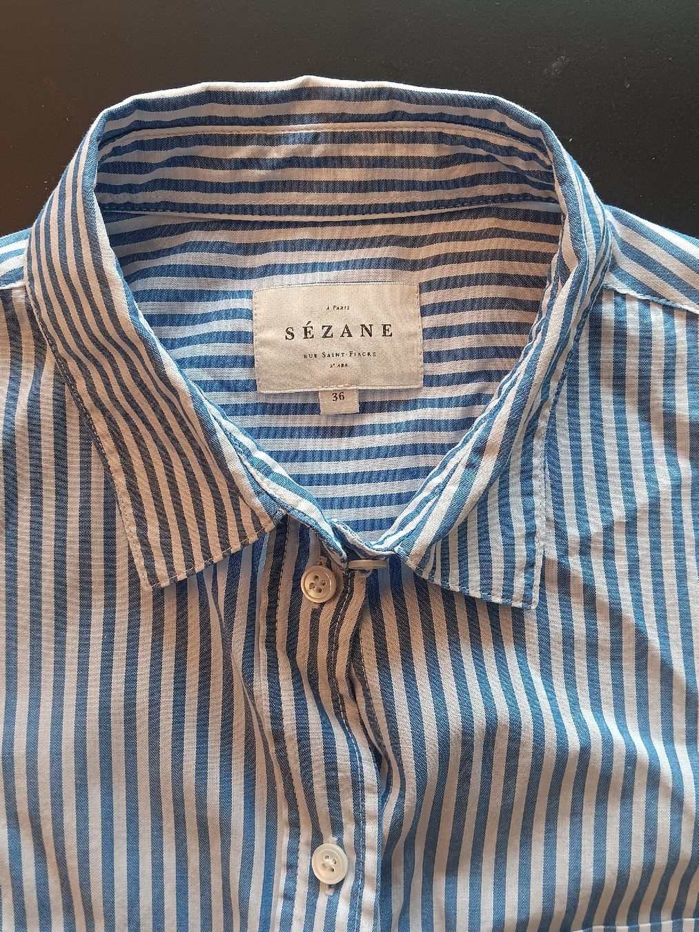 Sezane Camicette: chemise sézane taille 36 100% coton – Usato da Lausanne venduto da Grabock 2