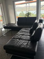 JOOP! Schwarzes Ledersofa