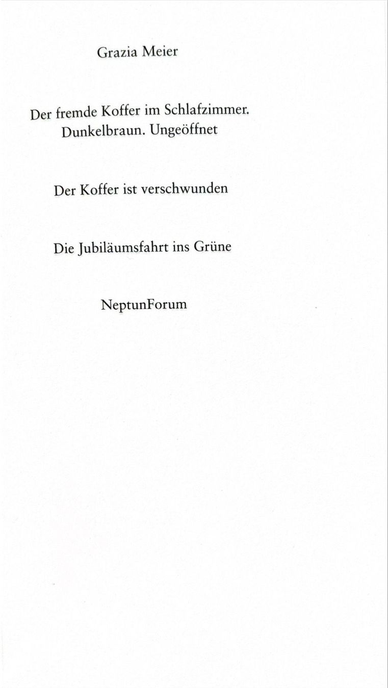 Libri: Der fremde Koffer im Schlafimmer – Nuovo (secondo la descrizione) da Sarnen venduto da Livres 3