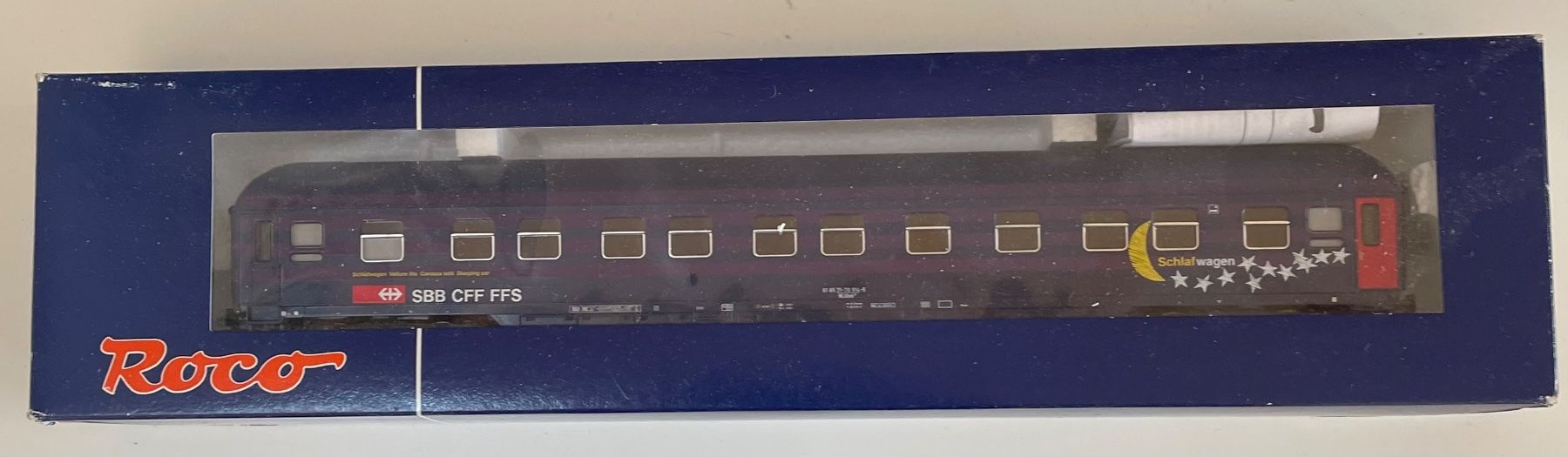 Roco Modellini di ferrovie: Roco 45156 SBB Schlafwagen Occasion – Usato da Blumenstein venduto da Ritschi