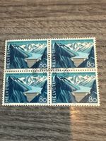 Schweiz Briefmarke Helvetia 80 Rappen, 1985, Viererblock