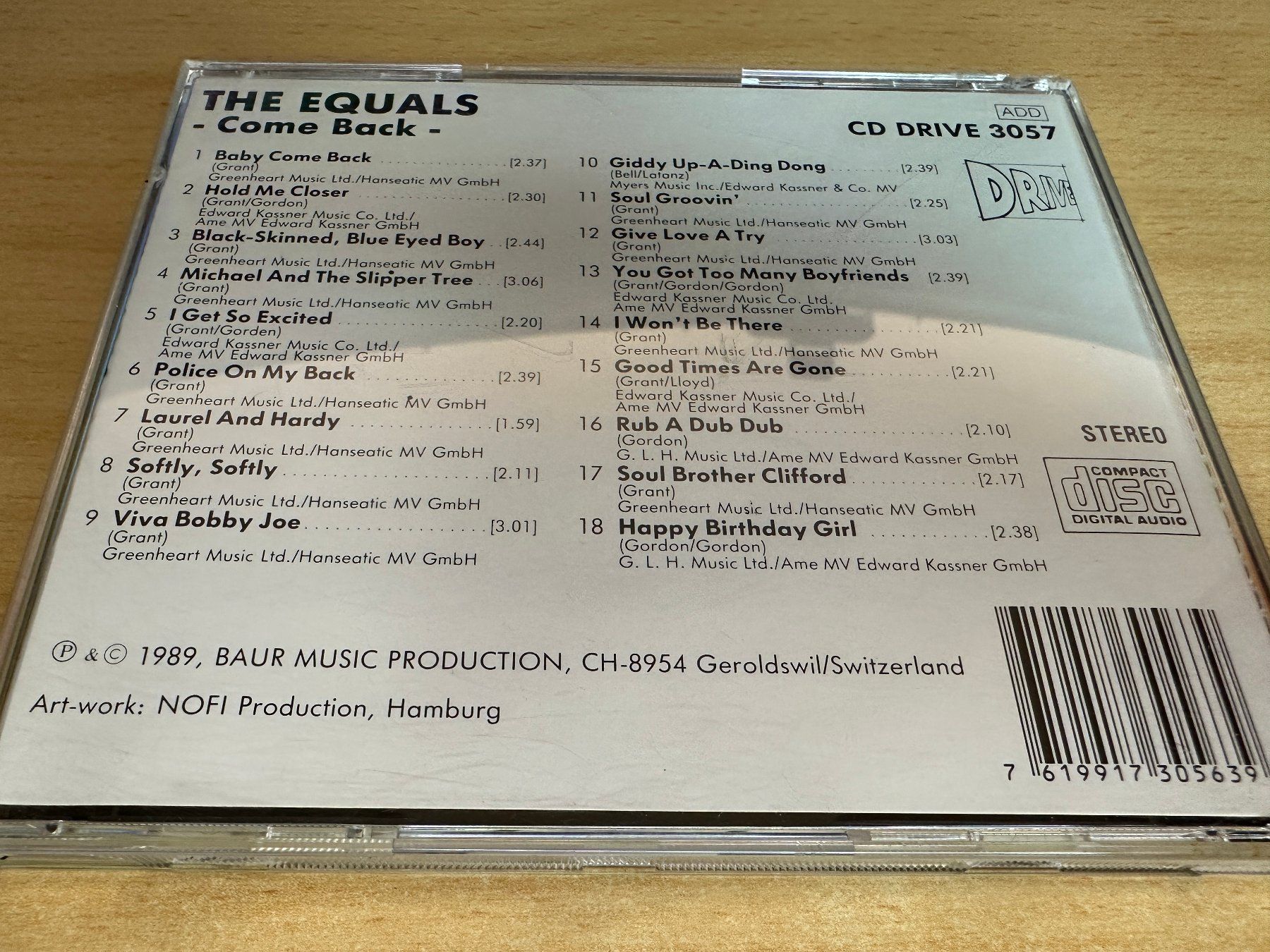 CDs: The Equals – Come Back – Gebraucht aus Rikon im Tösstal von Alpenmutz 1