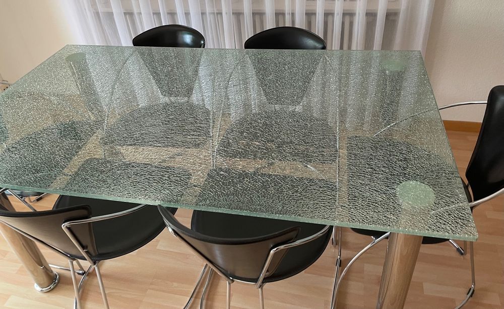 Tisch Mit Crashglas