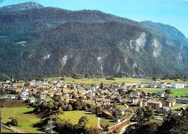 Cartoline postali: BONADUZ Rhätische Bahn – Usato da Jona venduto da philajona