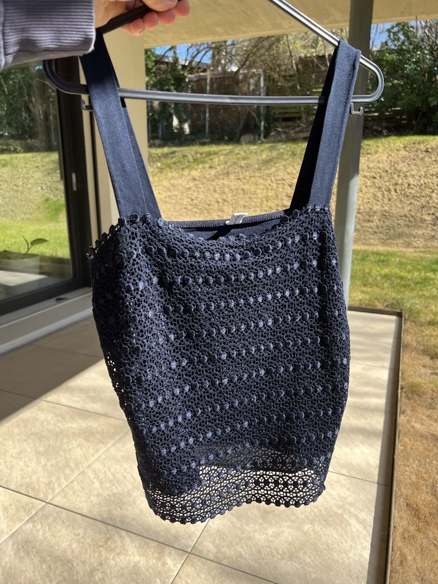 Tops: Navy lace top - size S - Made in Italy – Neu (gemäss Beschreibung) aus Corsier GE von Karol_save_planet 1