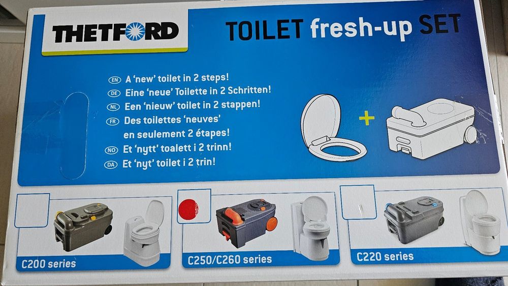Thetford Set Fresh-Up C220 Per WC Chimico - Kit Di Manutenzione Con Sedile E Serbatoio Con Ruote - Foto 5