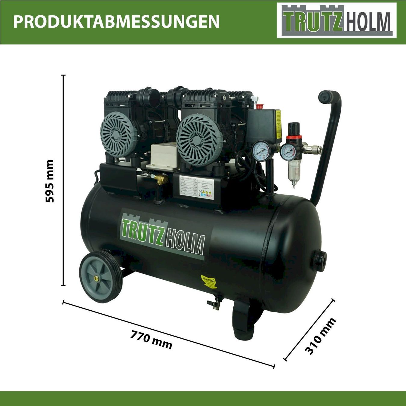 Compresseurs: Trutzholm Flüsterkompressor 50L – Neuf avec emballage d'origine à Bottighofen par zaap 8