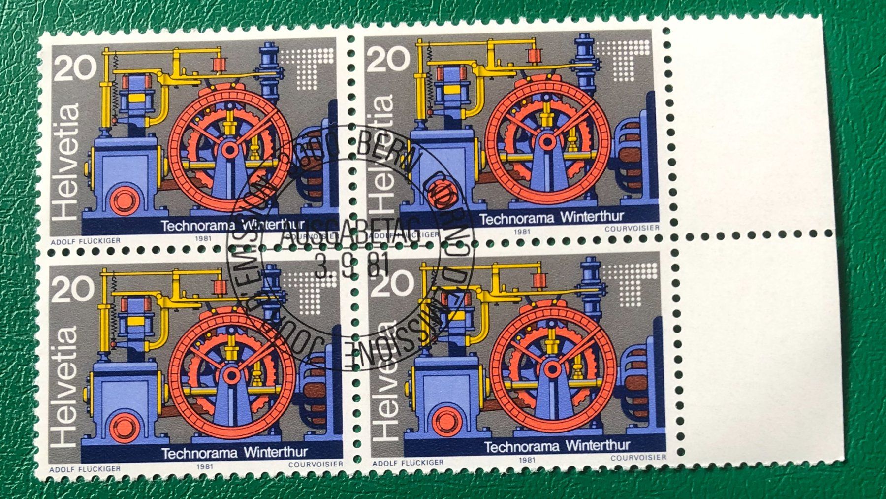 Tutti i francobolli: 4 er Block Nr. 656 mit ETStempel Bern – Usato da Aarau venduto da Billa007