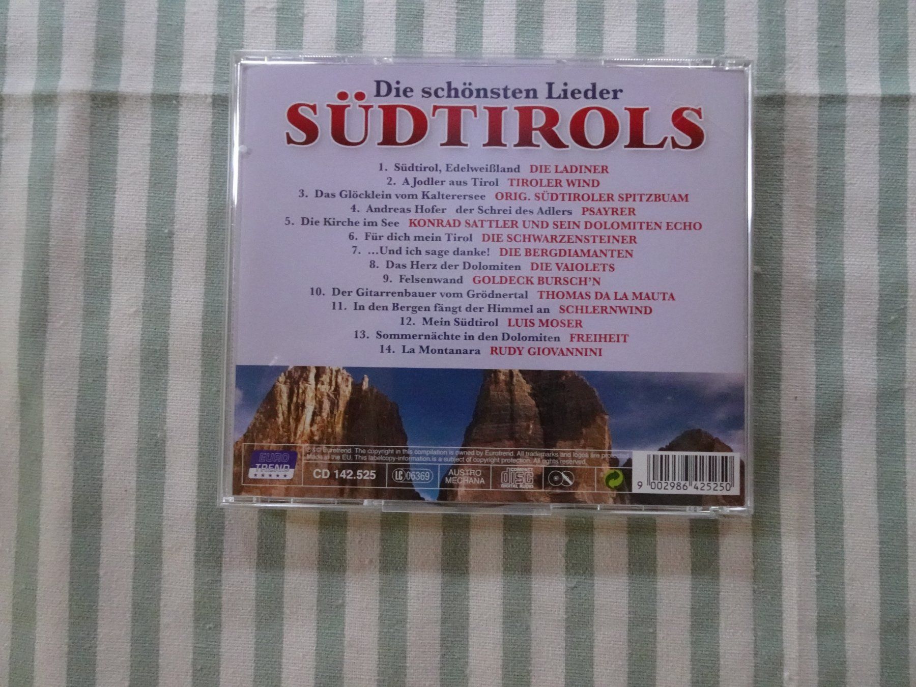 CD: CD Die schönsten Lieder Südtirols - M47 – Usato da Küssnacht am Rigi venduto da Kleinpreis-Shop 1