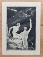Exlibris Georg Gelbke - Original Radierung/Aquatinta Erotik