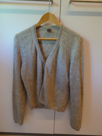 Graue Strickjacke mit Lurex S'Oliver Gr. 38 - M374