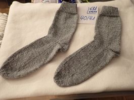 Handgestrickte Wollsocken 6 Fädig  Gr: 40/41  (631)