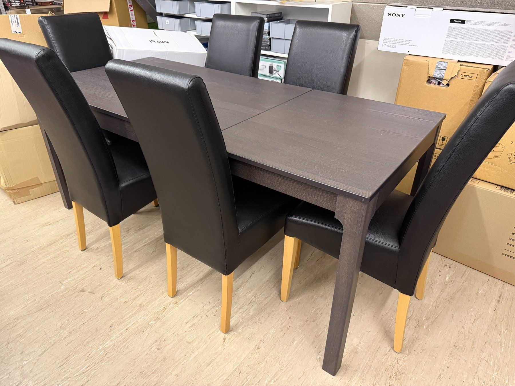 Ikea Tische: Esstisch mit 6 Stühlen 120x80x75 oder 180x80x75 – Gebraucht aus Zürich von F84 1