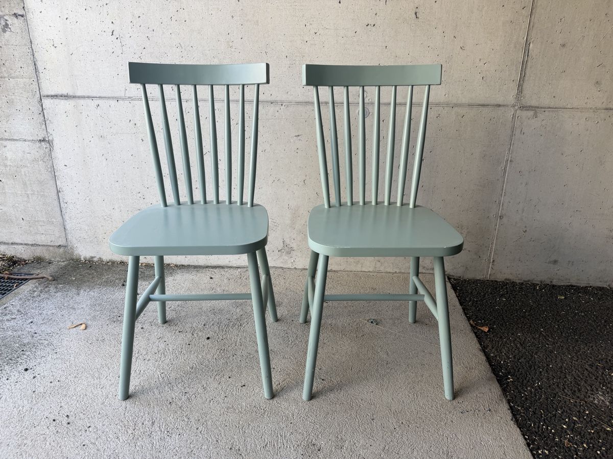 Maisons du monde Chaises: 2 Stühle Türkis – D'occasion à Spiez par hellobubles1233