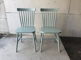 2 Stühle Türkis