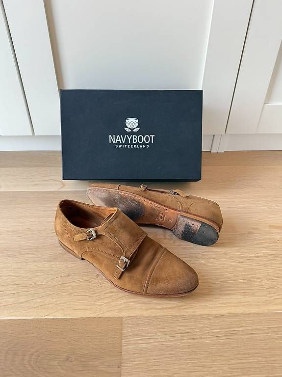 Scarpe da uomo: Business Slipper von Navyboot, cognac braun – Usato da St. Gallen venduto da Sabrinaaa 1