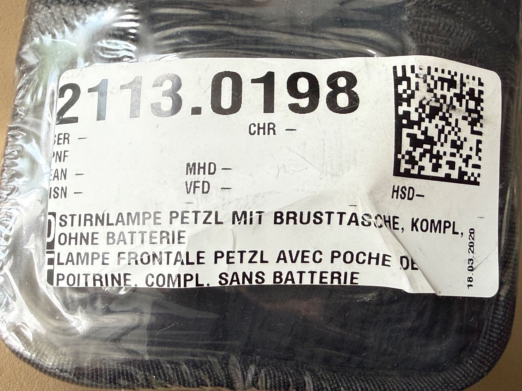 Schweizer Armee Lampade: Stirnlampe Petzl mit Tasche - Schweizer Armee – Nuovo e nell'imballaggio originale da Brütten venduto da Hst1 1