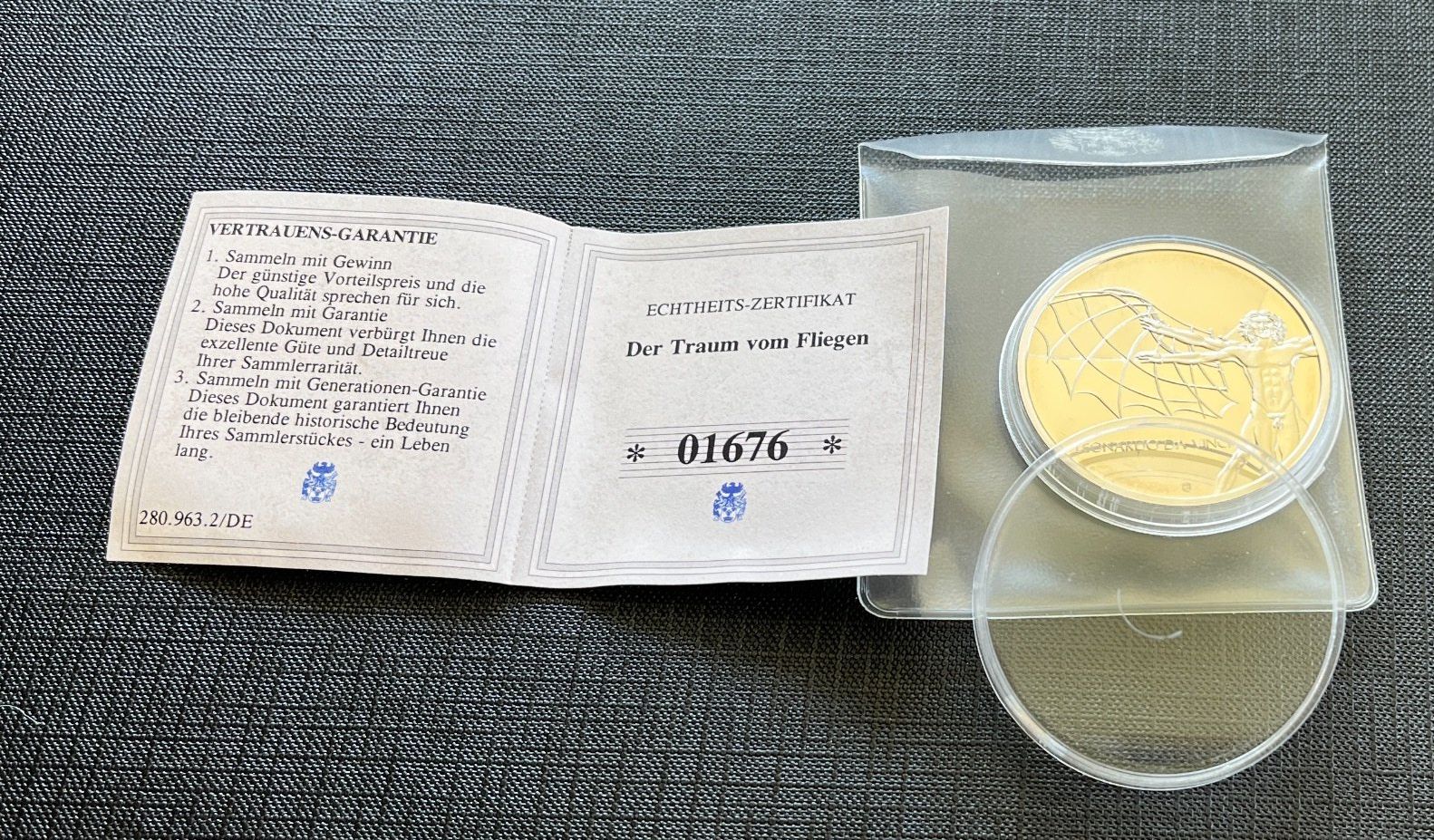 Medaillen: 1. Motorflug d. Gebr. Wright / Nummer 01676 von 9999 – Neu und originalverpackt aus Emmenbrücke von inf_9dkq 4