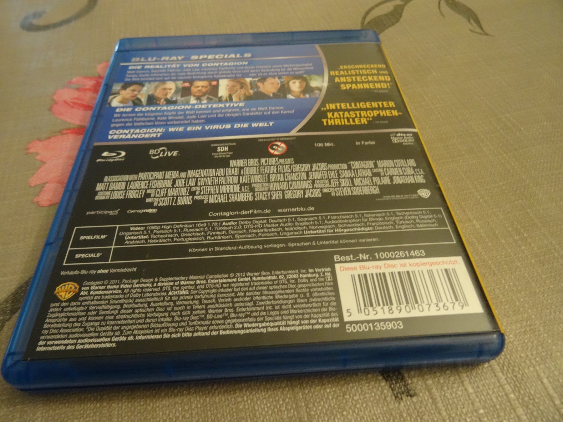 Tutti i DVDs: Contagion Blu-ray: – Usato da Olten venduto da Disc-Verkauf 2