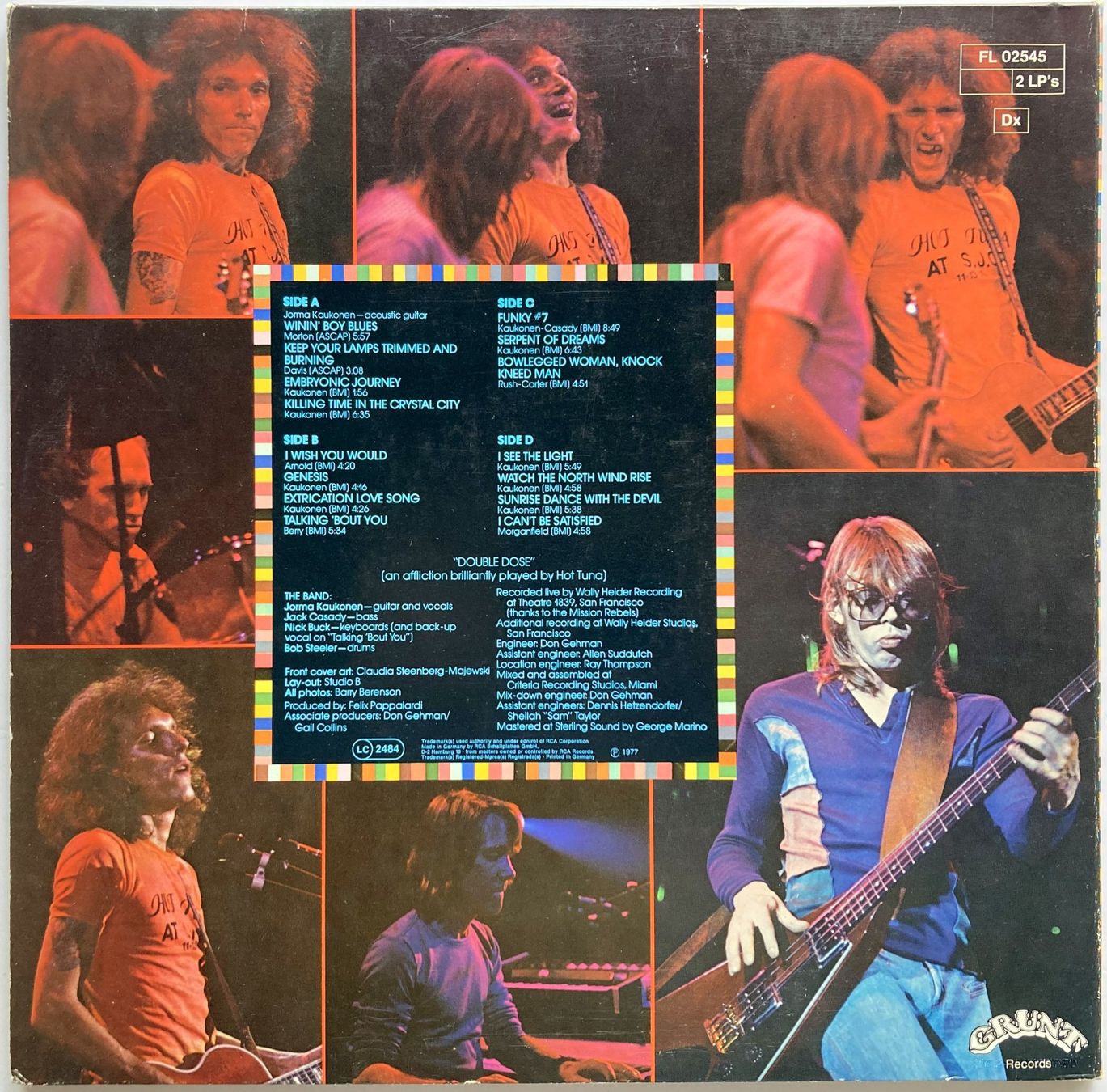 Dischi in vinile: HOT TUNA - DOUBLE DOSE – Usato da Bottens venduto da hotter-than-hell 1