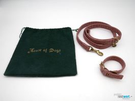 FANTAIL StØv Hundeleine und Halsband (30cm), Rosa