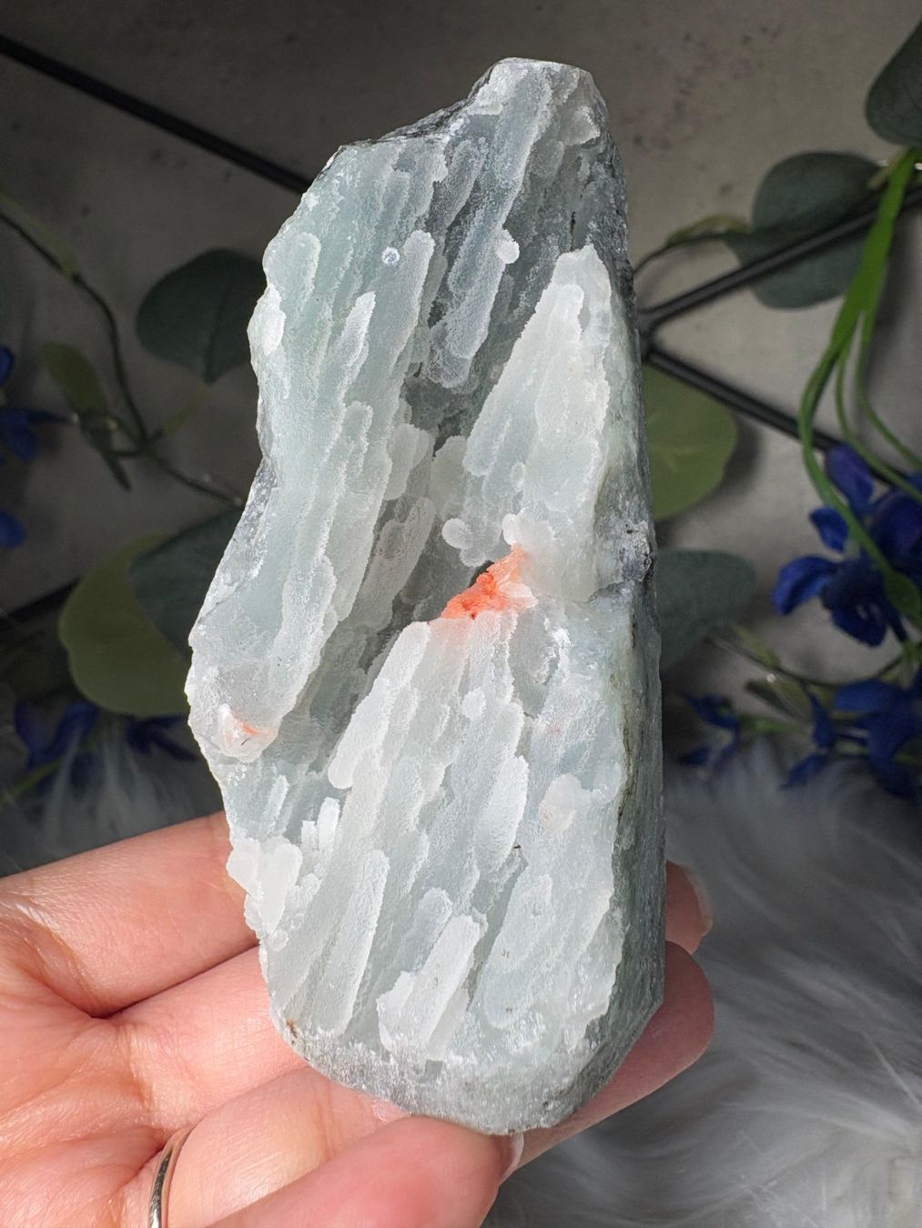 Minerali & Pietre curative: Chalcedon-Stalaktit mit Heulandit – Nuovo (secondo la descrizione) da Neuheim venduto da m.hald 2