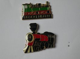 2 Pins, Motive von Lokomotiven.