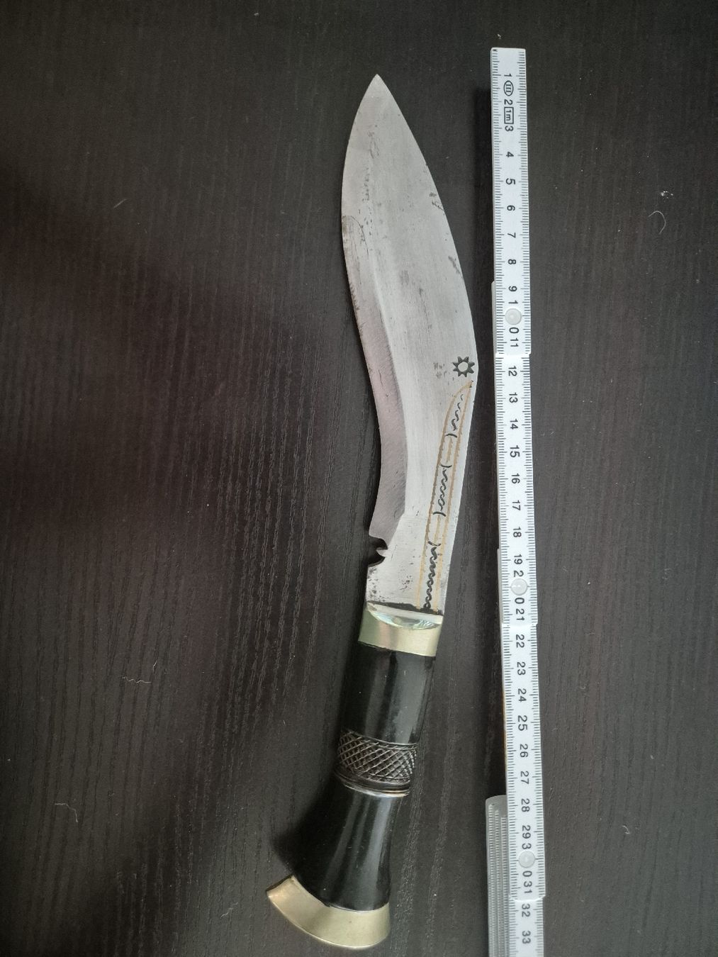 Besteck: Antikes Gurka Messer mit schöner Silberscheide – Gebraucht aus Binningen von rom_9ls7 5