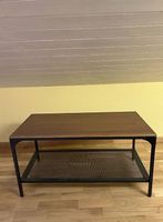 Couchtisch Holz/Metall Industrial Style mit Ablage