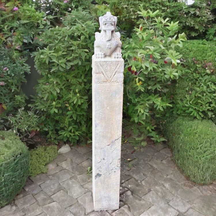 Tempelwächter Garten Stele Wächterlöwe Naturstein China Kaufen auf