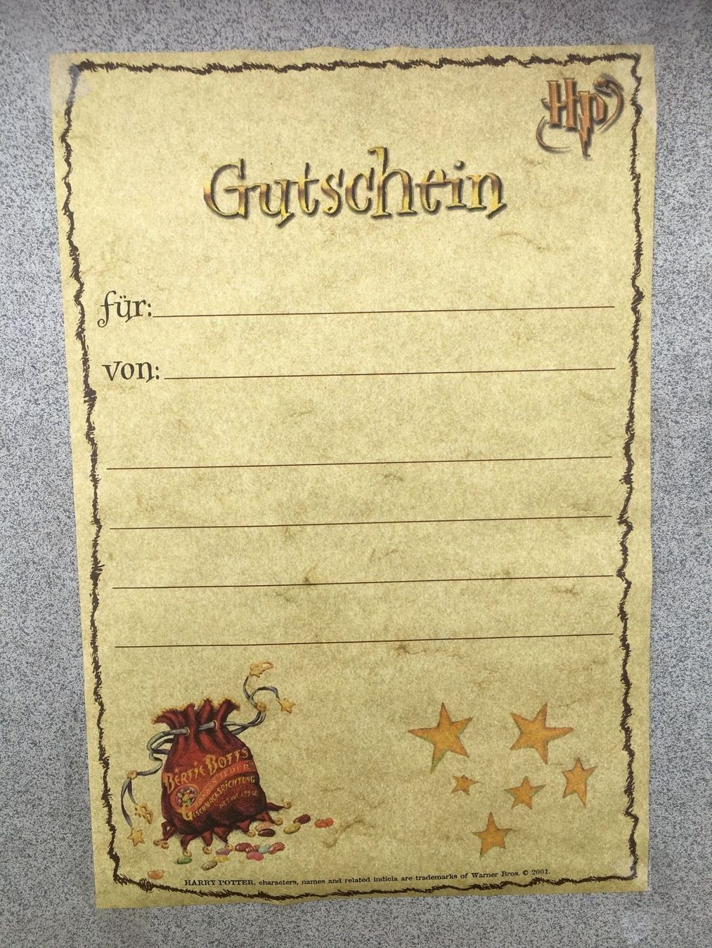 Papiere: Harry Potter – Neu (gemäss Beschreibung) aus Bauma von Budgerigar 4