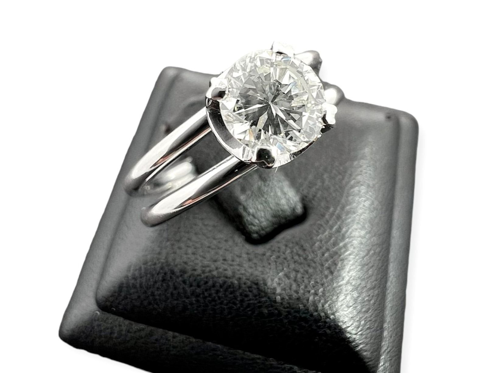 Anelli: Beautiful 0.73c Solitaire 18k White Gold Ring size 54 – Usato da Morges venduto da 24time