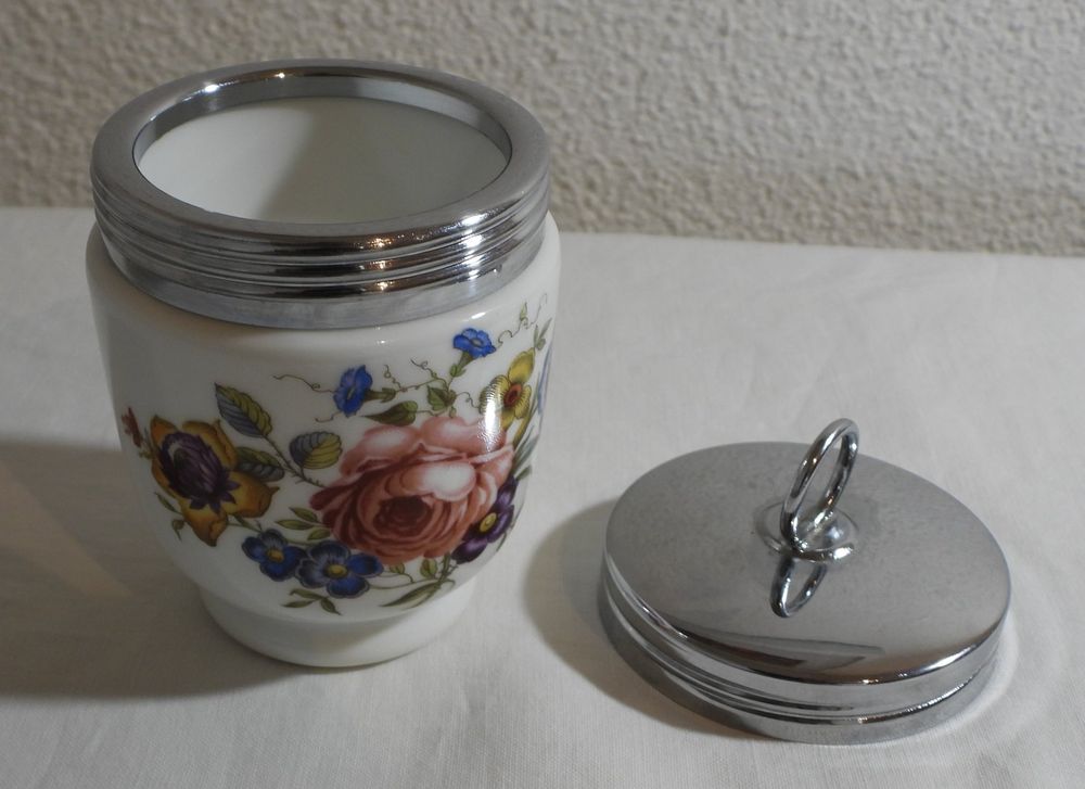 Portauovo In Ceramica Vintage Per Uova Alla Coque, Con Coperchio, 220 Ml, Lavabile In Lavastoviglie