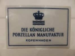 Royal Copenhagen  Händlerschild (Klein) - Rarität - um 1906