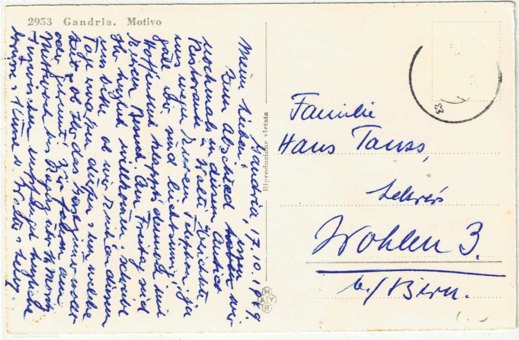 Cartoline postali: Gandria - Motivo – Usato da Ettingen venduto da Kartenplanet 1